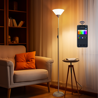 💡 Lámpara de pie Aigostar moderna y regulable con mando y Bluetooth