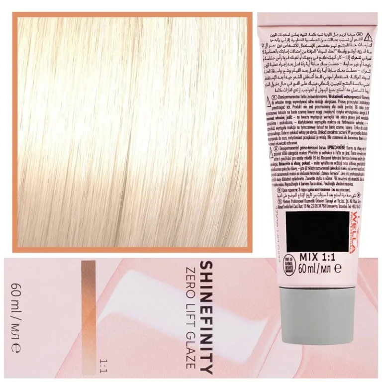 Wella Shinefinity Zero Lift Glaze Tinte para el Cabello 60ml 09.39 Rubio muy claro dorado ceniza