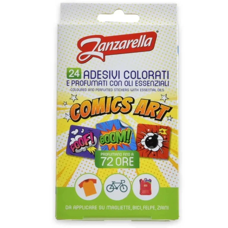 Zanzarella pegatinas cómics arte - 24 pz.
