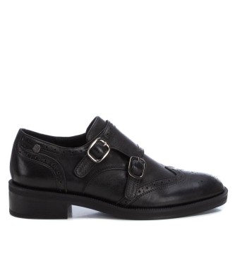 Zapatillas Carmela para mujer. 16196302-NEGRO Mocasines de Piel 161963 negro (37), Plano, 1 a 3cm, Hebilla, Casual, Fiesta, Clásico