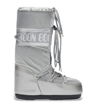Zapatillas Moon Boot para mujer. 80D1401680 Botas Icon Glance plateado (35/38), Plata, Plano, Ninguno, Casual, Nieve