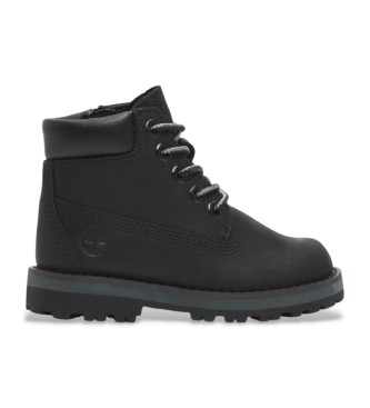 Zapatillas Timberland unisex para niños. TB0A28UD0011 Botas de piel con cordones Courma Kid negro (21), Plano, Casual, Sostenible, moda infanti