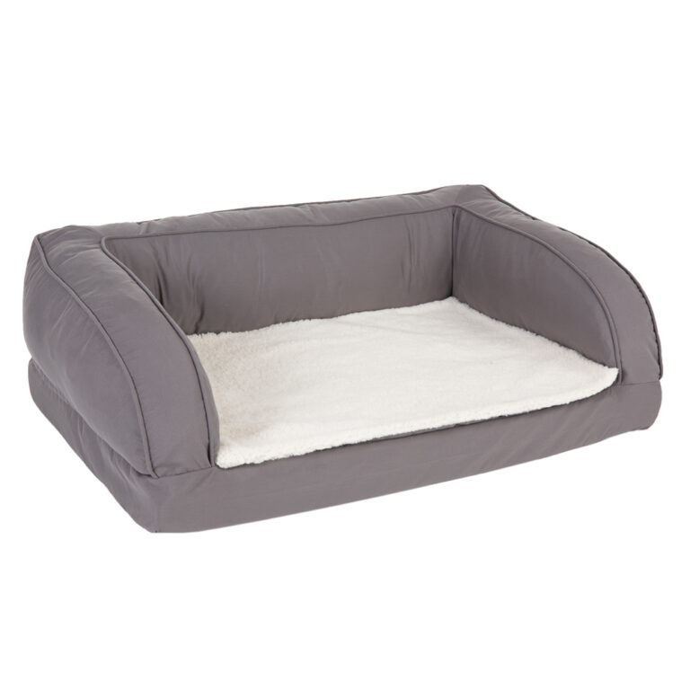 zooplus Exclusive Cama ortopédica gris para perros - S: 75 x 50 x 25 cm (L x An x Al)
