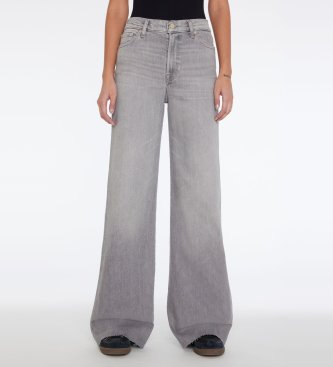7 for all mankind para mujer. jsp0c660du jeans acampanados tiro alto gris , casual