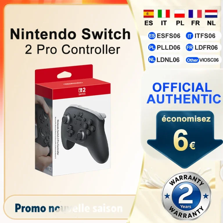Control Inalámbrico para Nintendo Switch 2 Pro, con Botones Traseros GL/GR, Diseño Optimizado y Precisión