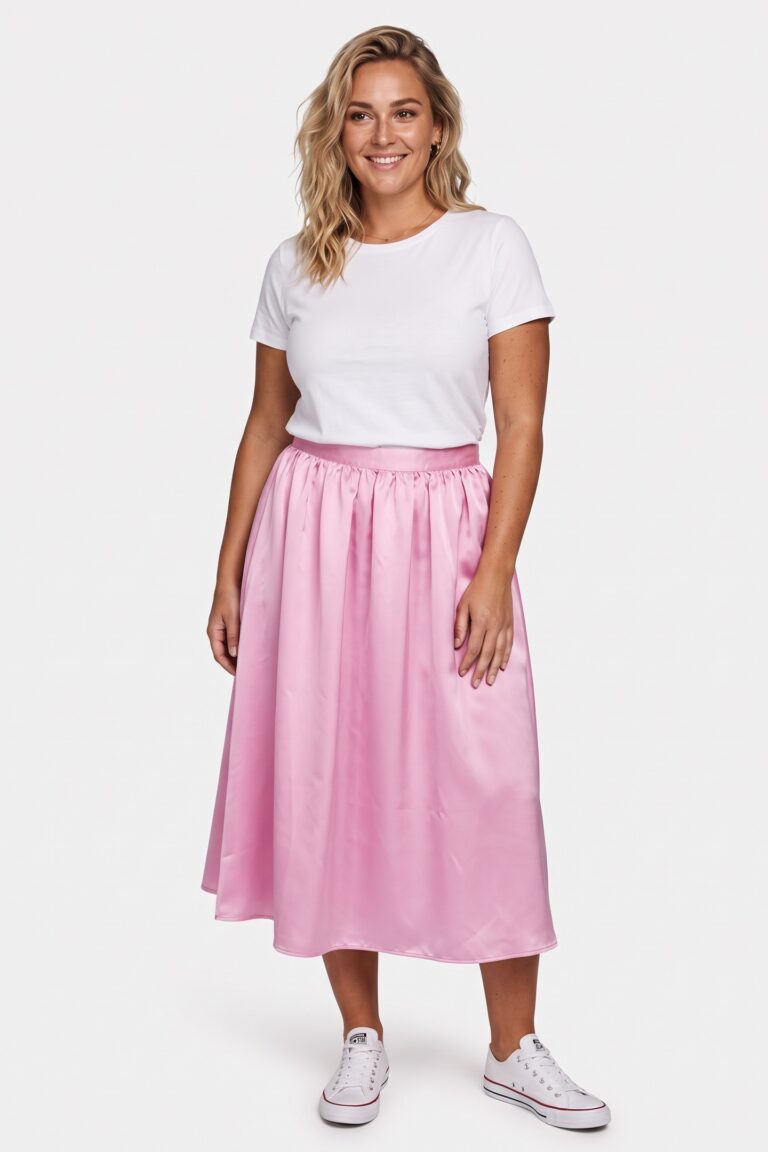 arket judith tafetta skirt pink | faldas midi outlet | mujer | rosa