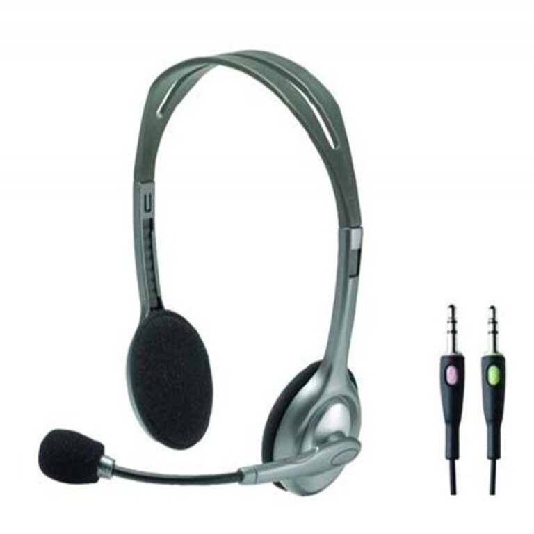 Auriculares Logitech H110 Plateado