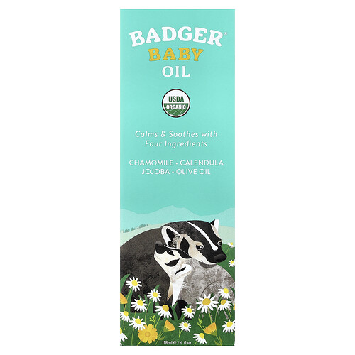 Badger Aceite para bebés, 118 ml (4 oz. líq.)