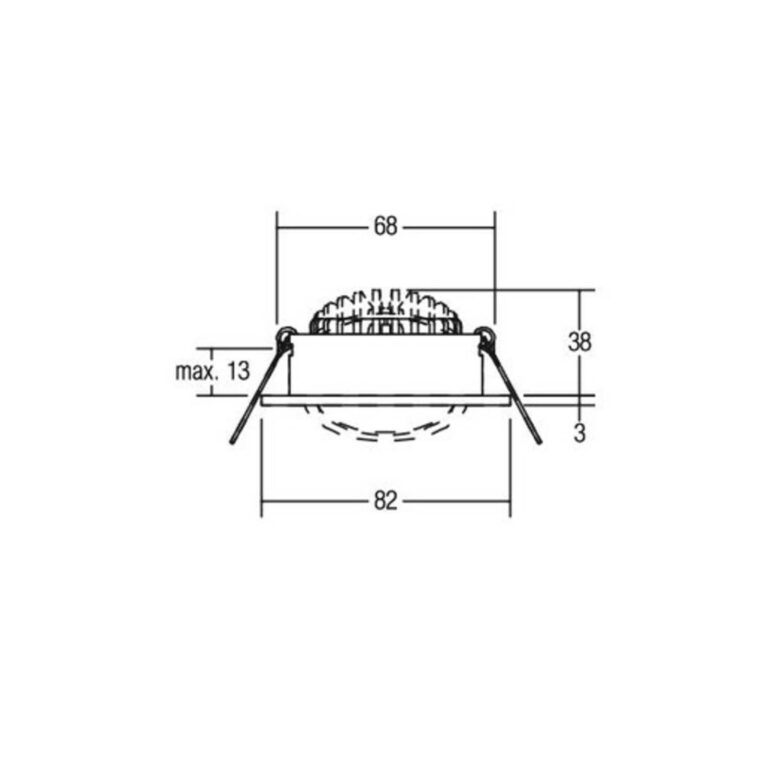 Brumberg foco atenuable 38° redondo cromo 2.700K