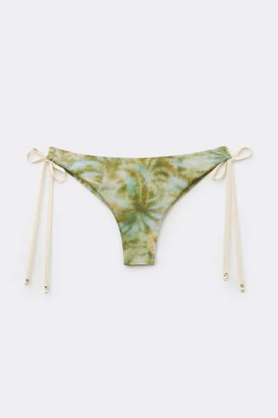 Calzedonia Braga de Bikini Brasileña Blurred Palms Mujer Verde Tamaño