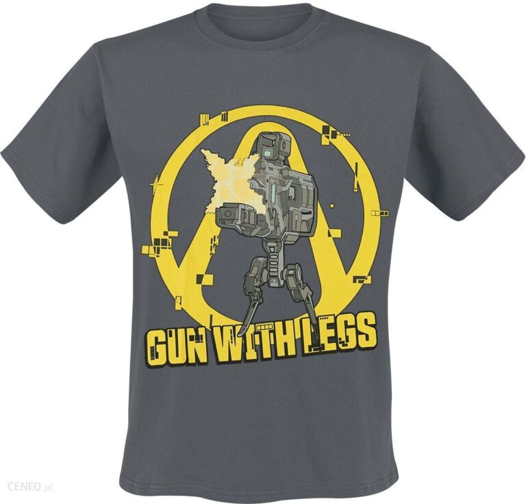 camiseta borderlands 3 gun with legs gris