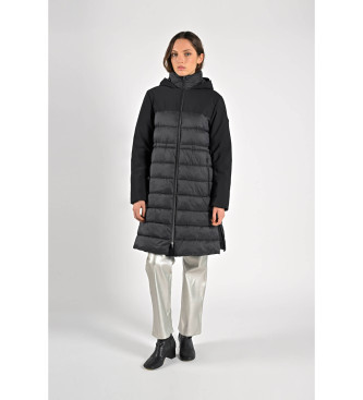 canadian classics para mujer. cn.g224113w abrigo hythe negro , casual, poliamida