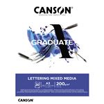 Canson Bloc A3 Canson Graduate Lettering Multitécnica Satin 200g