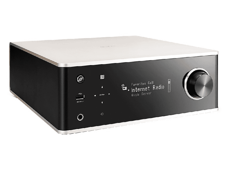 Denon Receptor estéreo - Denon DRA-100, 2 canales, 140W, WiFi, Bluetooth, USB, Radio, Pantalla OLED