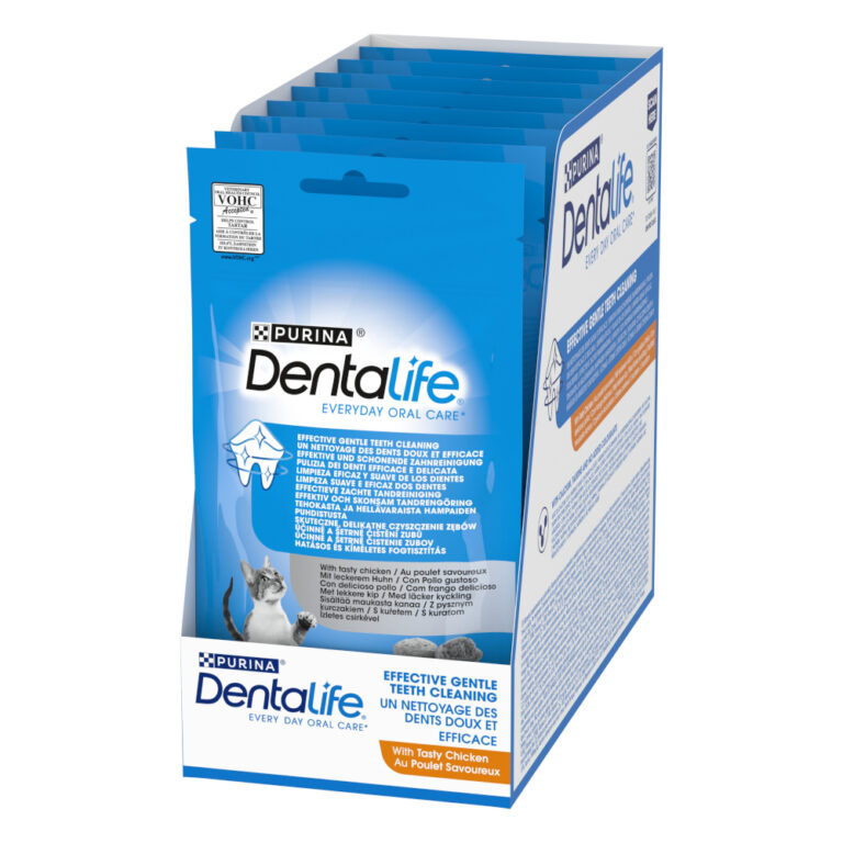 Dentalife PURINA Dentalife snacks dentales para gatos - con pollo 16 x 40 g - Pack Ahorro