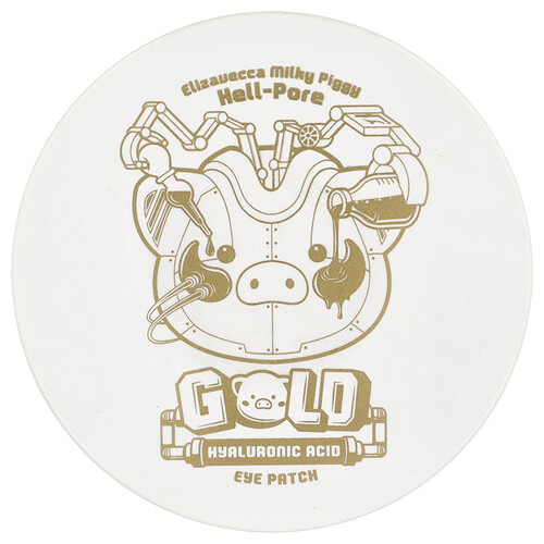 Elizavecca Milky Piggy, Parche para el contorno de los ojos con ácido hialurónico Hell-Pore, 60 piezas, 90 g (3,17 oz)