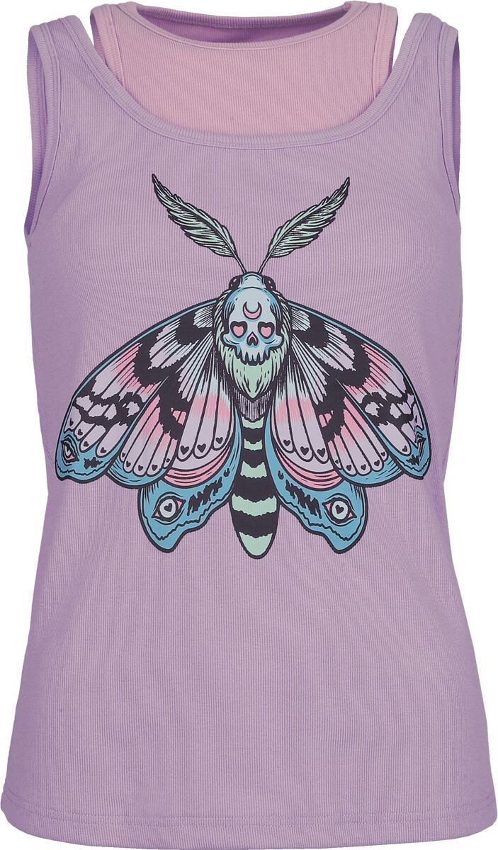 Full Volume by EMP Top de Full Volume by EMP - Creepy Pastels Top 2-en-1 - S XXL - para Mujer - Lila