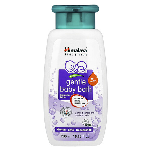 Himalaya Baño suave para bebés, Garbanzo y garbanzo verde, 200 ml (6,76 oz. líq.)