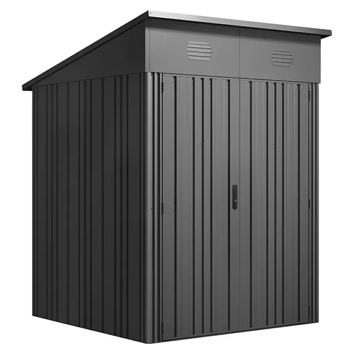 Hoggar Caseta para jardín Pioneer Y30 (Medidas ext. (An x Pr): 162 x 174 cm, Antracita, Acero, 2,82 m²)