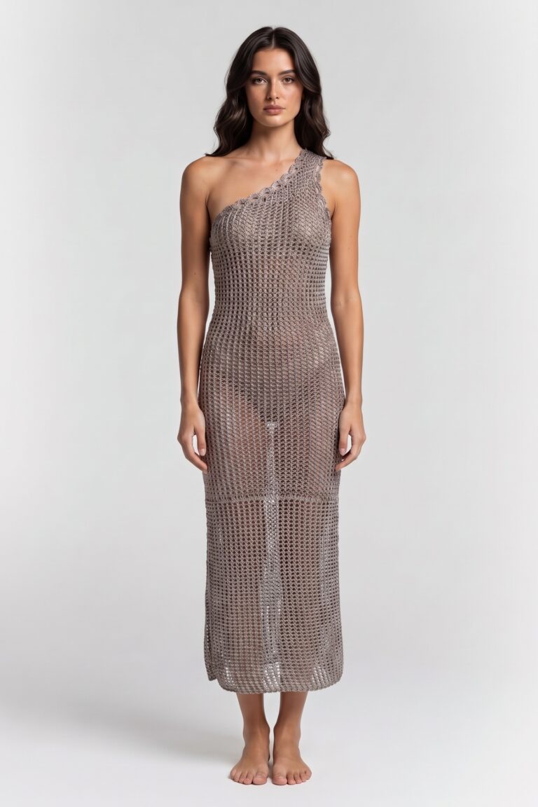 iro paris widdy dress metallic grey | vestidos maxi outlet | mujer | gris