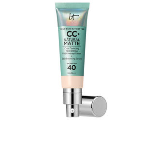 IT Cosmetics CC+ NATURAL MATTE base de maquillaje en crema SPF40 #Fair porcelaine