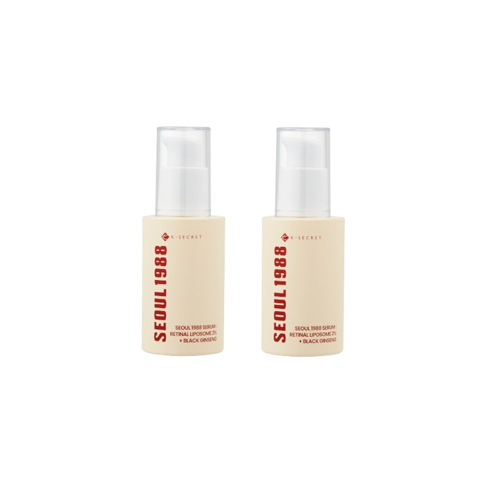 Ksecret SEOUL 1988 Serum : Retinal Liposome 2% + Black Ginseng - 30ml (2ea) Set