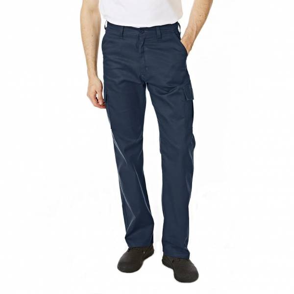 Lee Cooper Hombre Pantalón de trabajo cargo azul marino LCPNT205-NAVY