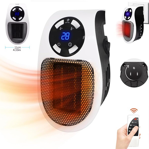 Mini CALEFACTOR HANDY HEATER CON MANDO A DISTANCIA Insta Heater Fast Quick Heater wanderheat