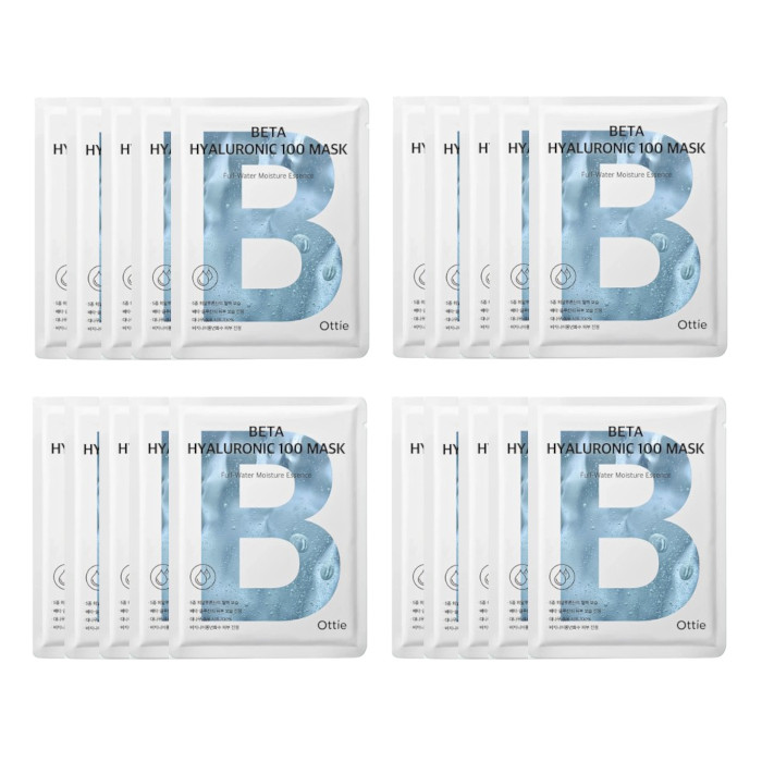 Ottie Beta Hyaluronic 100 Mask - 25ml*5pcs (4ea) Set