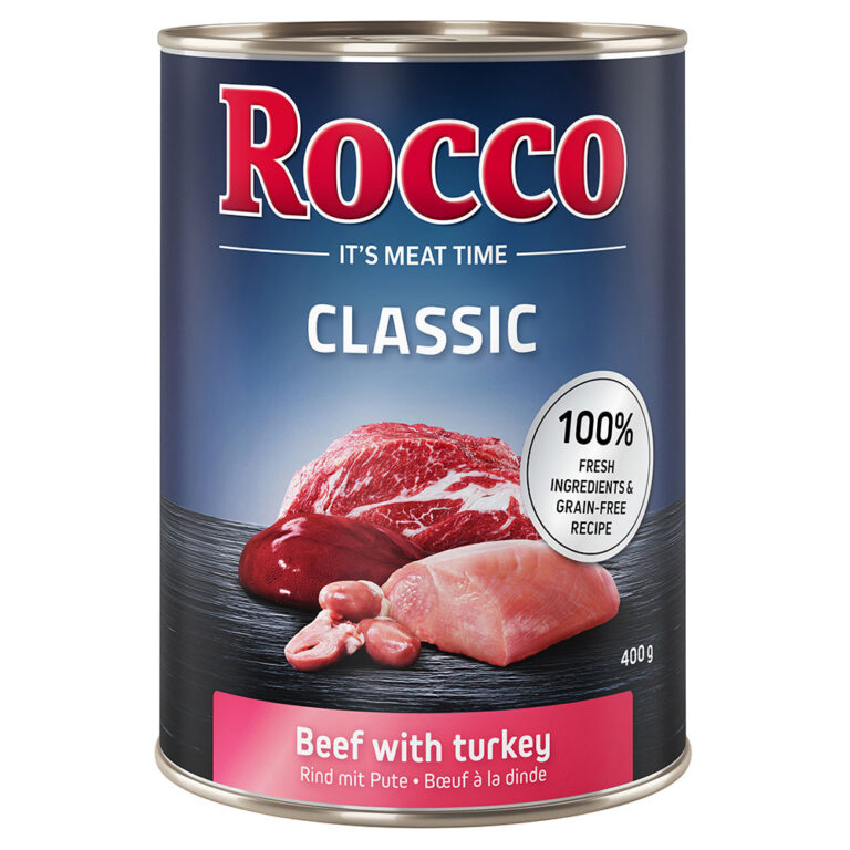 Rocco Classic 24 x 400 g - Pack Ahorro - Vacuno con pavo