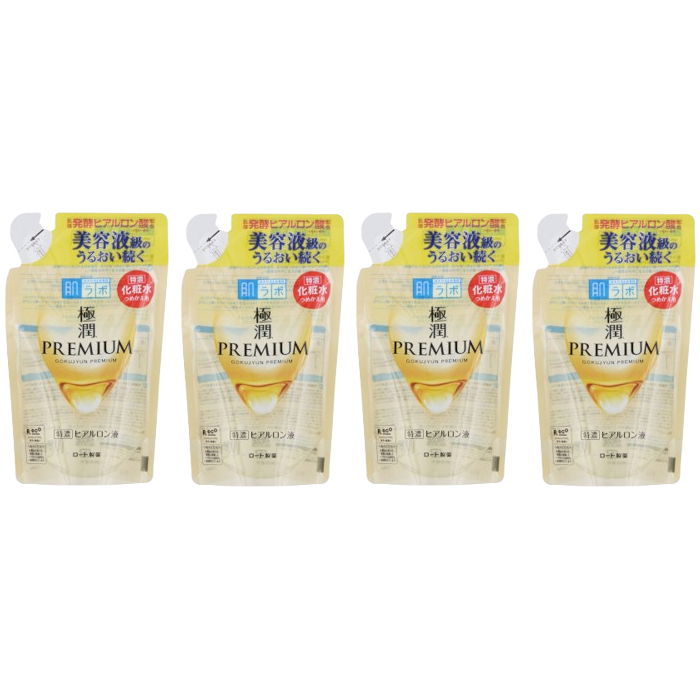 Rohto Mentholatum Hada Labo Gokujyun Premium Lotion Refill 2020 Edition - 170ml (4ea) Set