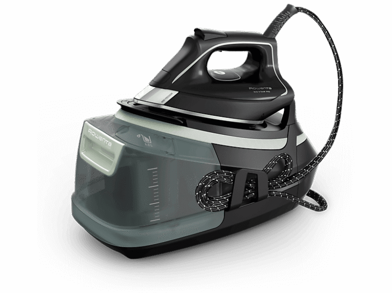 Rowenta Centro de planchado - Rowenta Eco Steam Pro , 2800 W, 7.8 bar, 140 g/min, Golpe Vapor 500 1.3 L, Suela Microsteam 400 HD 3D Laser, Verde