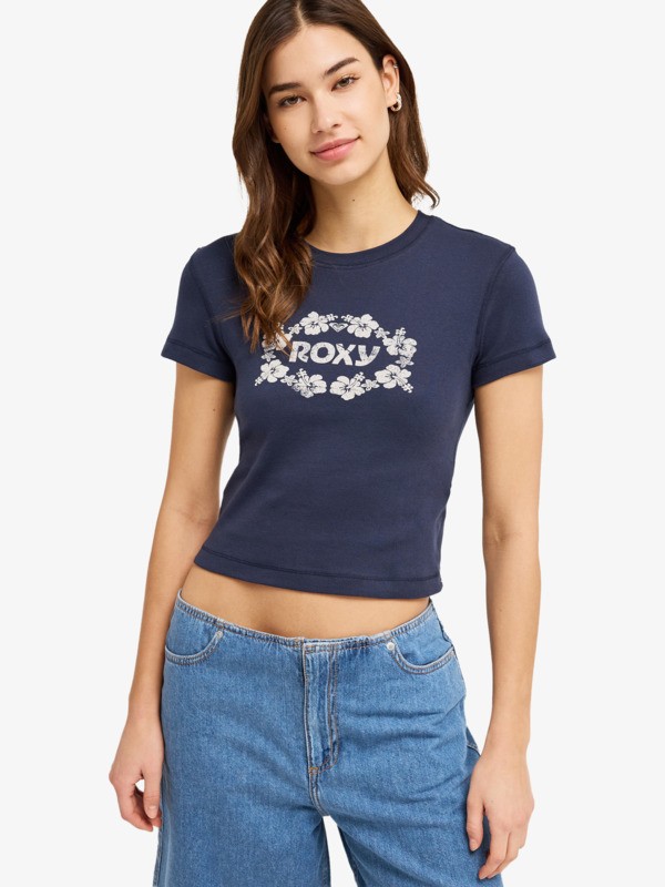 Roxy Sea You Later - Camiseta Ceñida Azul Mujer