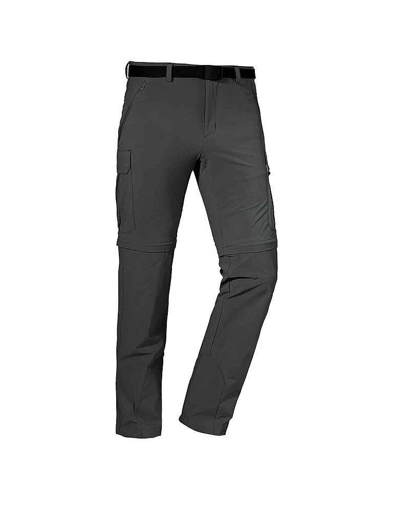 Schöffel Pantalones de senderismo para hombre Kyoto3 ZipOff gris 56
