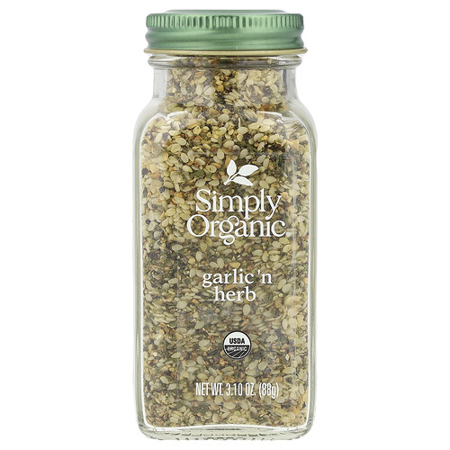 Simply Organic Ajo y hierbas, 88 g (3,1 oz)