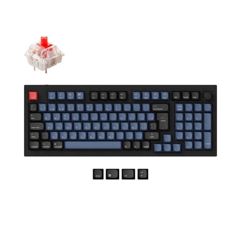 Teclado Keychron Q5 ISO-ES RGB Hot-Swappable Switch Gateron G Pro Red