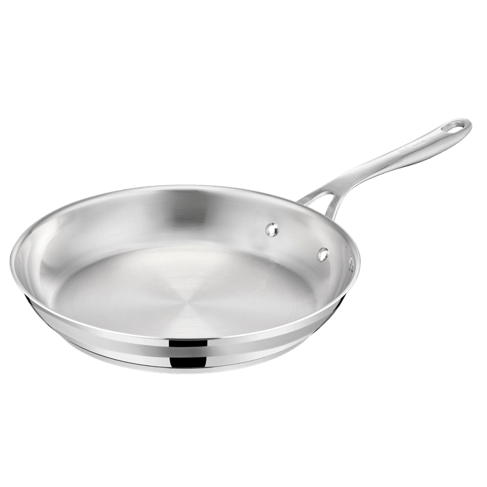 tefal jamie oliver by tefal cook smart, sarten de 24 cm, acero inoxidable sin antiadherente, induccion
