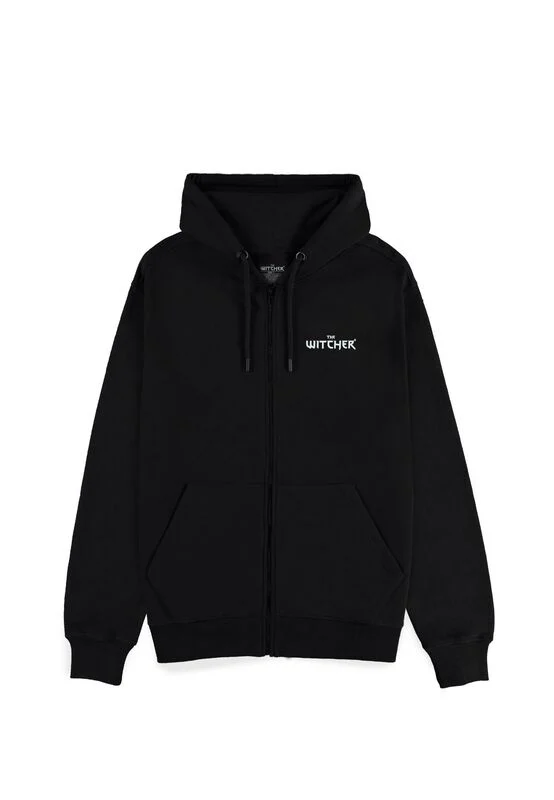 The Witcher Capucha con cremallera gaming de The Witcher - Symbols - S XXL - para Hombre - Negro
