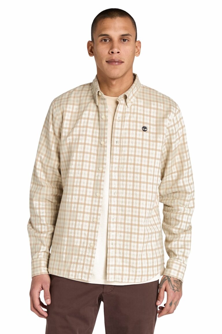 timberland solucell gingham shirt angora yd | camisas casuales outlet | hombre | gris