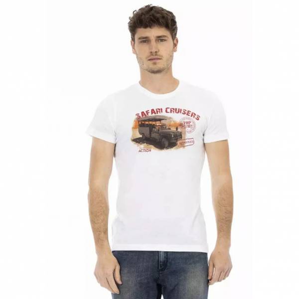 Trussardi Action Hombre Safari Cruisers Camiseta Blanco 2AT02B001