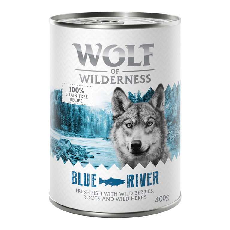 Wolf of Wilderness Pack Ahorro: Wolf of Wilderness 24 x 400 g - Blue River, con pescado
