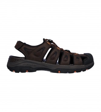 Zapatillas Skechers para hombre. 204111 Sandalias Tresmen - Outseen marrón (44), 1 a 3cm, Velcro, Casual, Deportivo, Outdoor