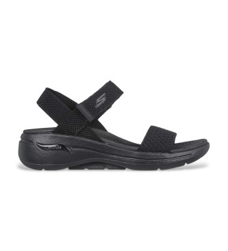 Zapatillas Skechers para mujer. 140264 Sandalias Go Walk Arch Fit - Polished negro (40), Plano, Velcro, Casua