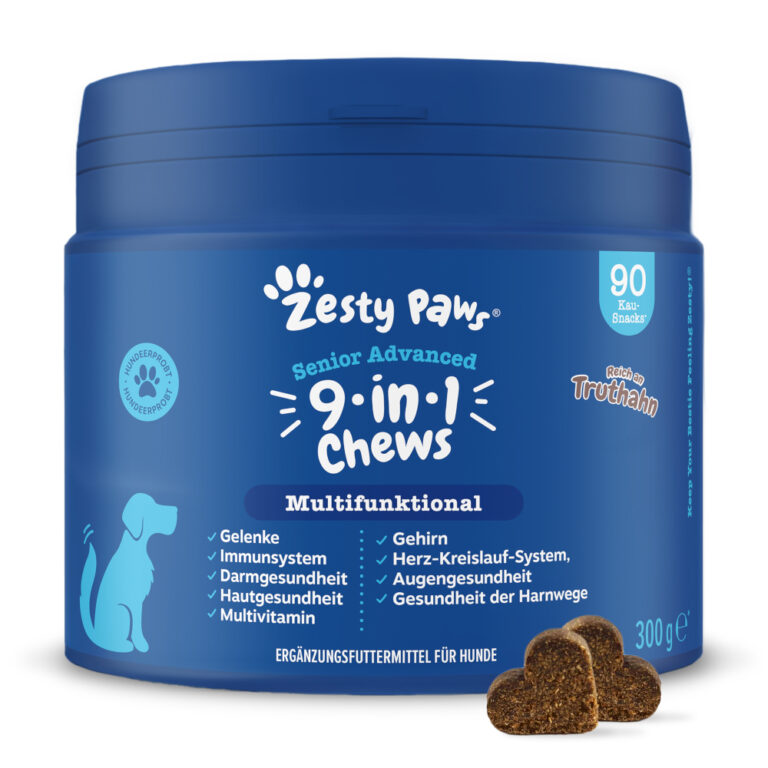 Zesty Paws Senior Advanced 9-in-1 Chews pavo - 90 comprimidos masticable