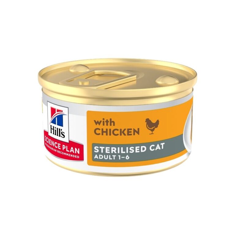 12 latas x 85 g Hill's Science Plan Adult Sterilised Mousse de pollo lata para gatos ¡Pack Ahorro!