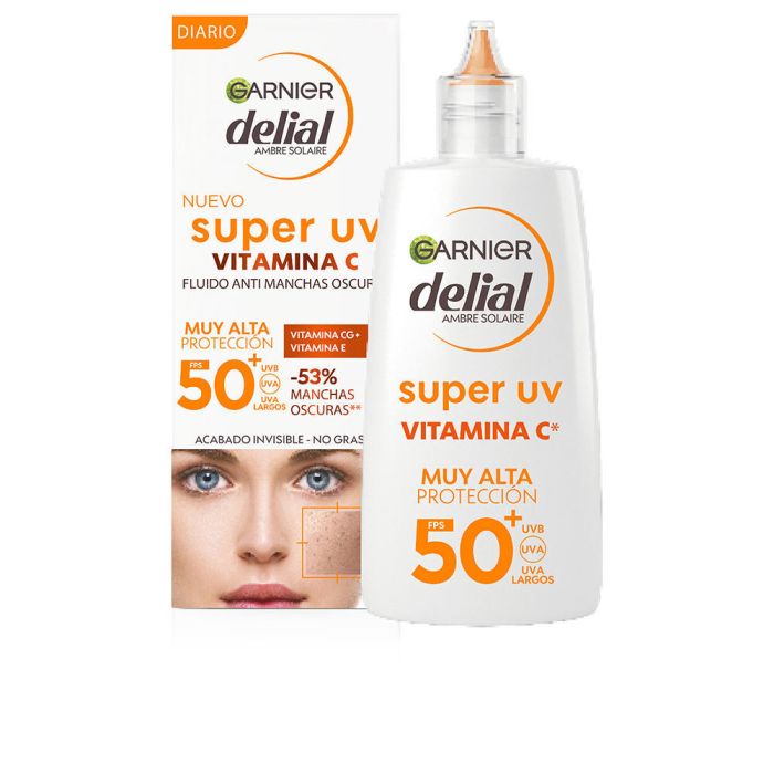 ¡30% DTO! Delial Super UV Vitamina C FPS50+ Crema Facial Fluida Anti-Manchas 40 ml