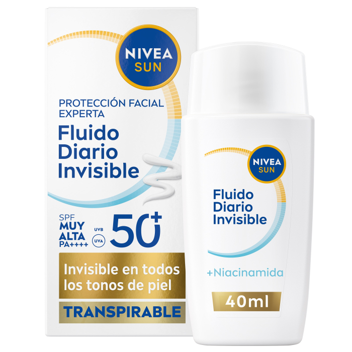 ¡30% DTO! Protector Solar Sun Facial Fluido Diario SPF50+ 40 ml