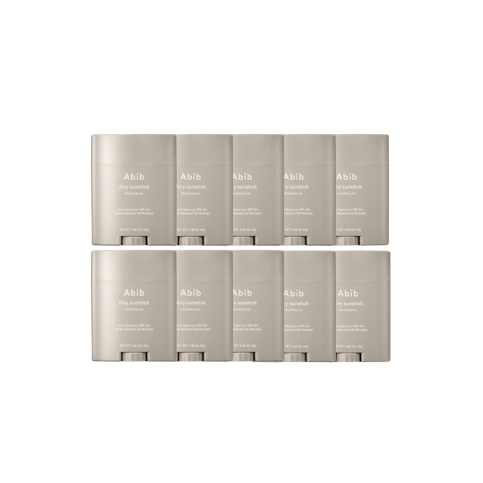 Abib Airy Sunstick Smoothing Bar SPF50+ PA++++ - 23g (10ea) Set