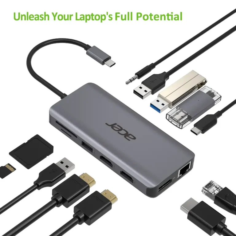 Acer Adaptador Hub Type-C 12 en 1 | Plata