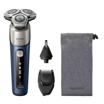 Afeitadora Eléctrica Philips Serie 6000 S6632/14, Uso Seco Y Mojado, Cabezales flexibles de 360º, Cuchillas SteelPrecision